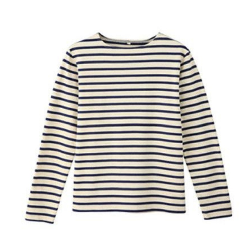 Muji Coarse Striped Long Sleeve Shirt XS